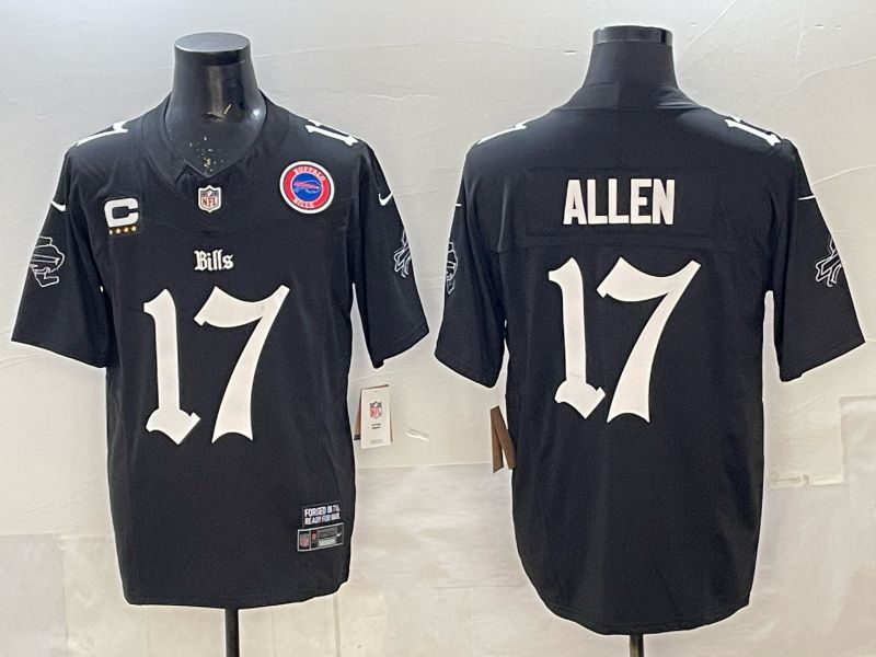 Men 2025 Buffalo Bills #17 Allen black Joint Name Nike Limited NFL Jersey 029